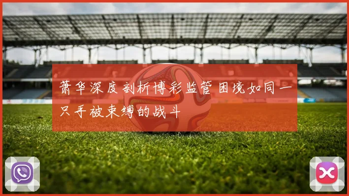 萧华深度剖析博彩监管困境如同一只手被束缚的战斗